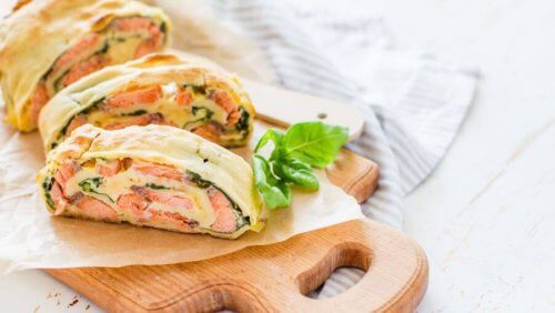 strudel z indyka z warzywami dania wysokobiałkowe