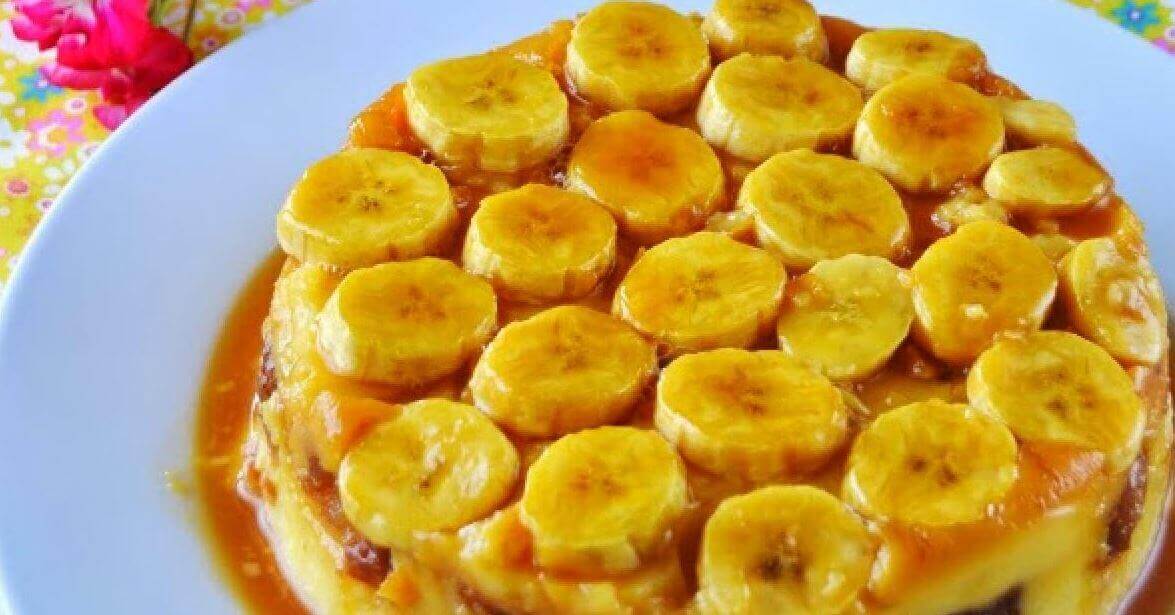 Flan z bananami