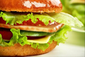 Hamburger, fast food