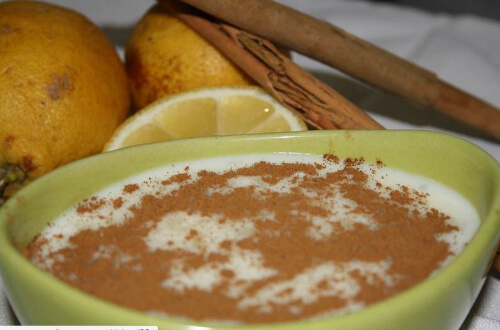 Ryż na mleku z cynamonem, deser