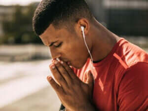 sportowiec rozwiązujący problem